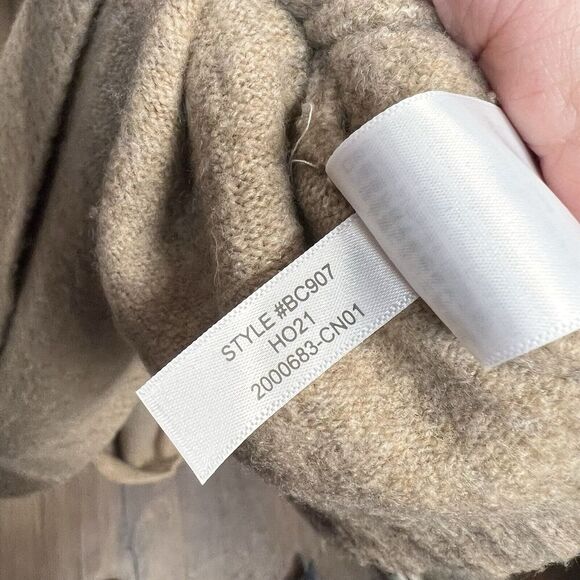 J Crew Tan Brown Women's Button turtleneck in extra-soft yarn Bc907 Size Small - Picture 7 of 7